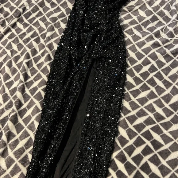 Fashion Nova | Dresses | Black Rime Stone Dress Fashion Nova | Poshmark